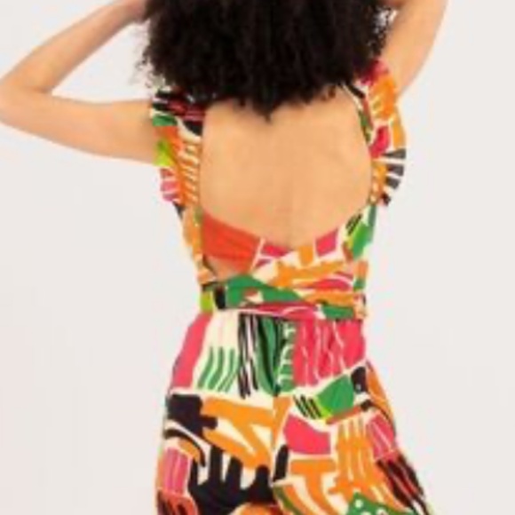 Anthropologie Multicolor Abstract Jumpsuit - Picture 4 of 7